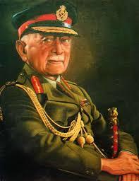 K.M. Cariappa the  first Indian commander-in chief of the Indian Army